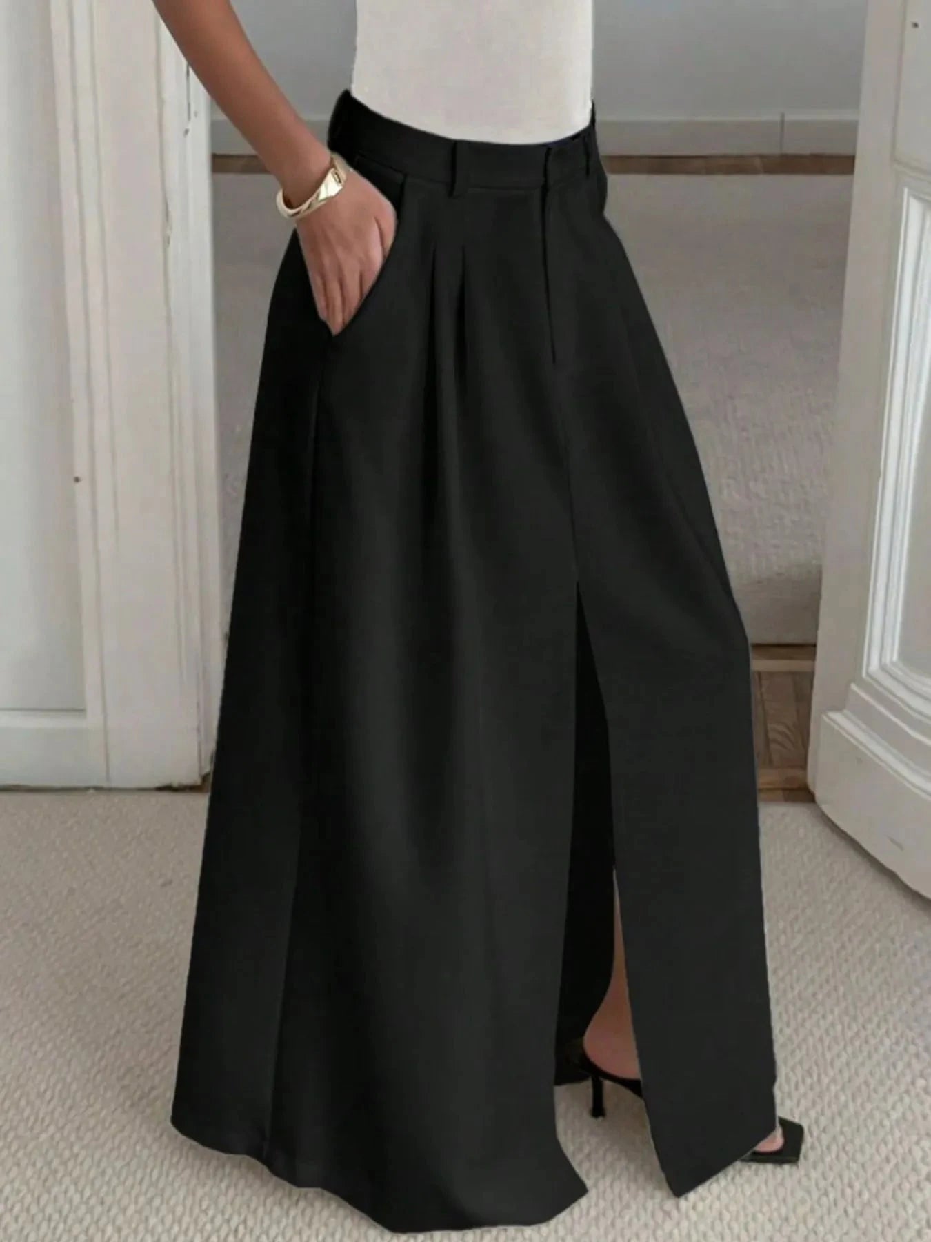 Slit Maxi Skirt