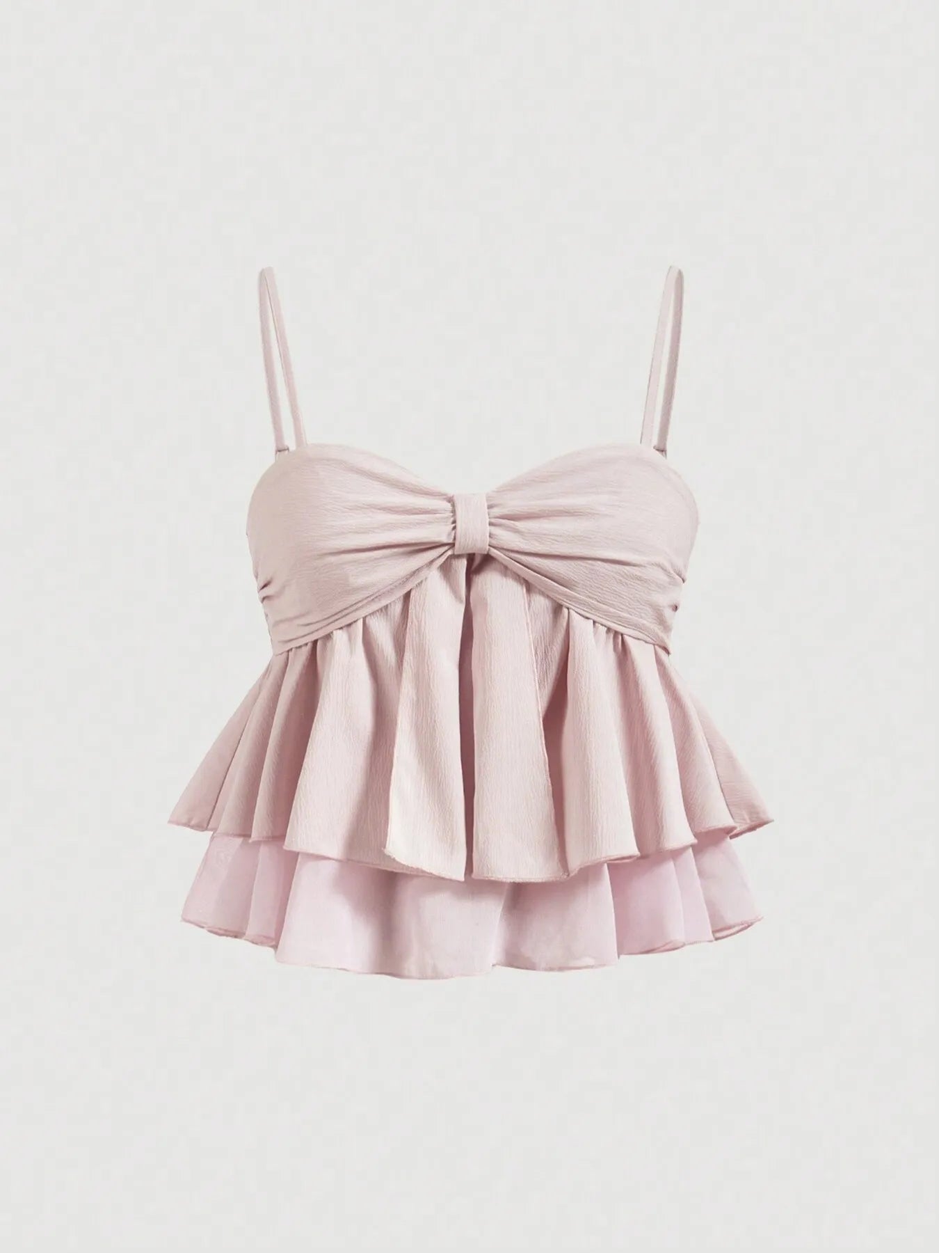 Smocked Layered Cami Pink / XS