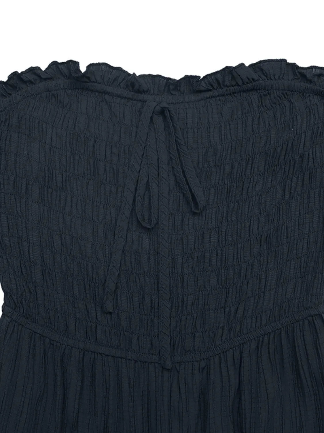 Smocked Tube Wide Leg Jumpsuit