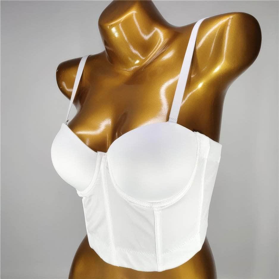 Solid Color Bustier Cami Top Bralette