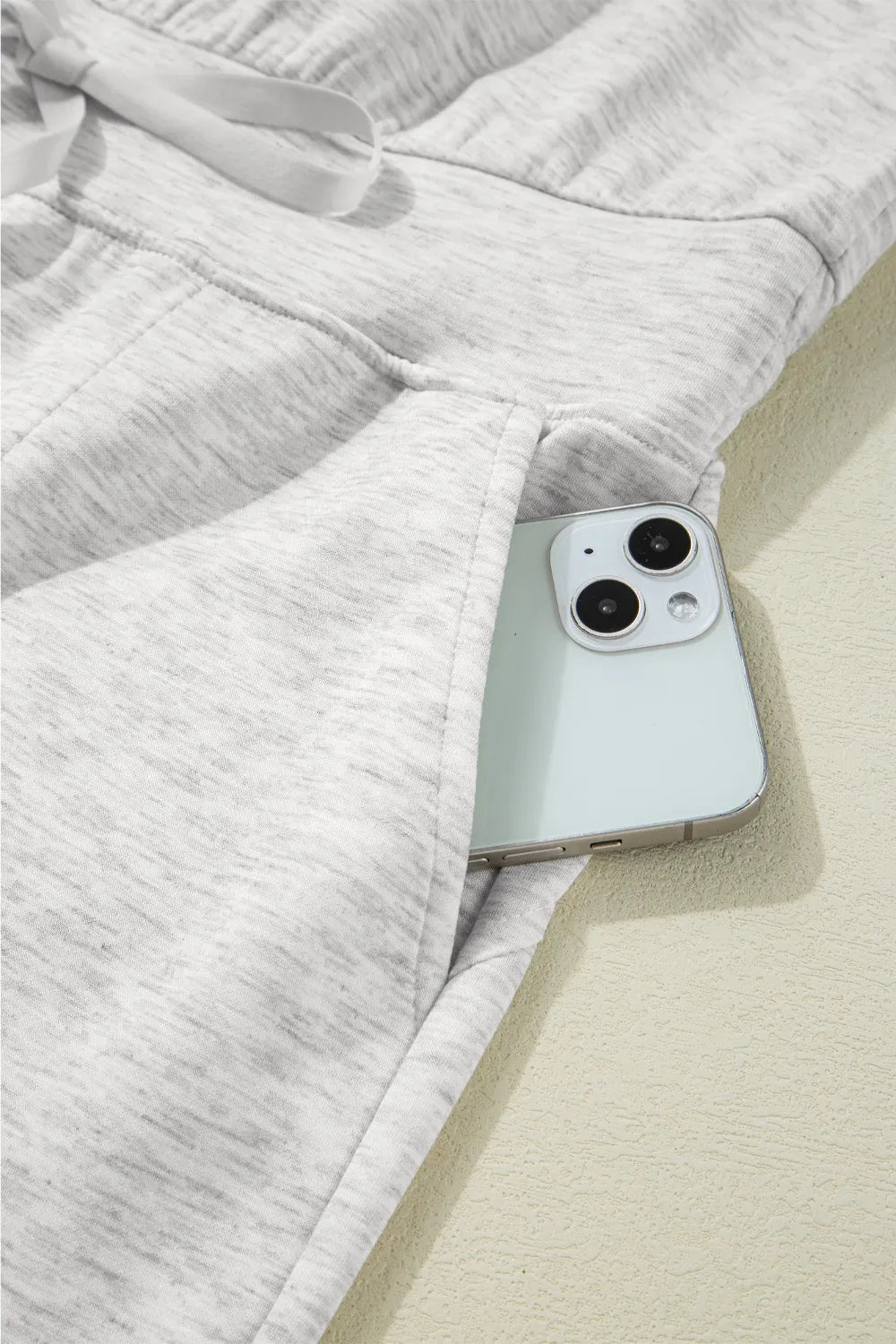 Solid Color Crew Neck Drawstring High Waist Sleeveless Jumpsuit