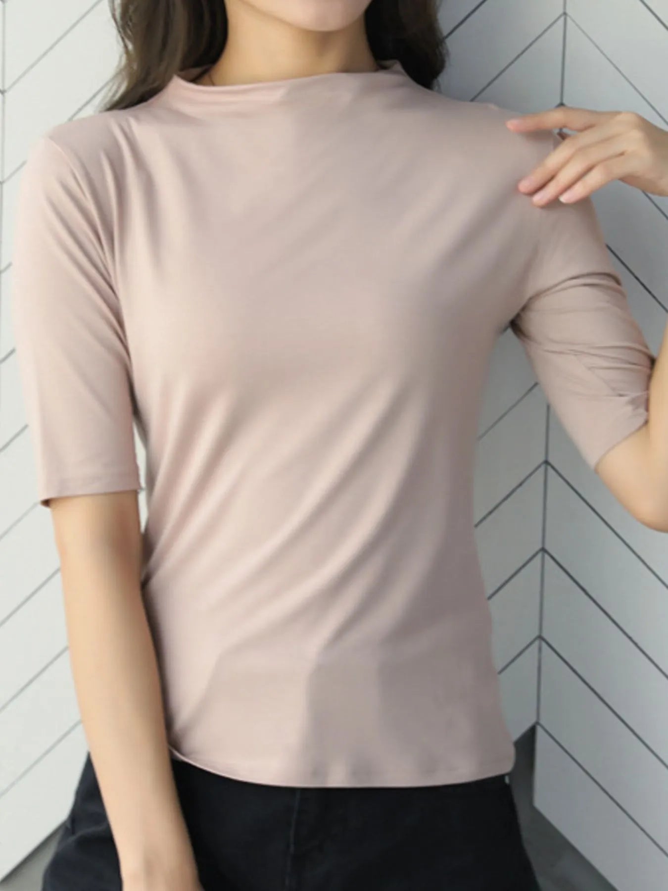 Solid Color Short Sleeve T-Shirt