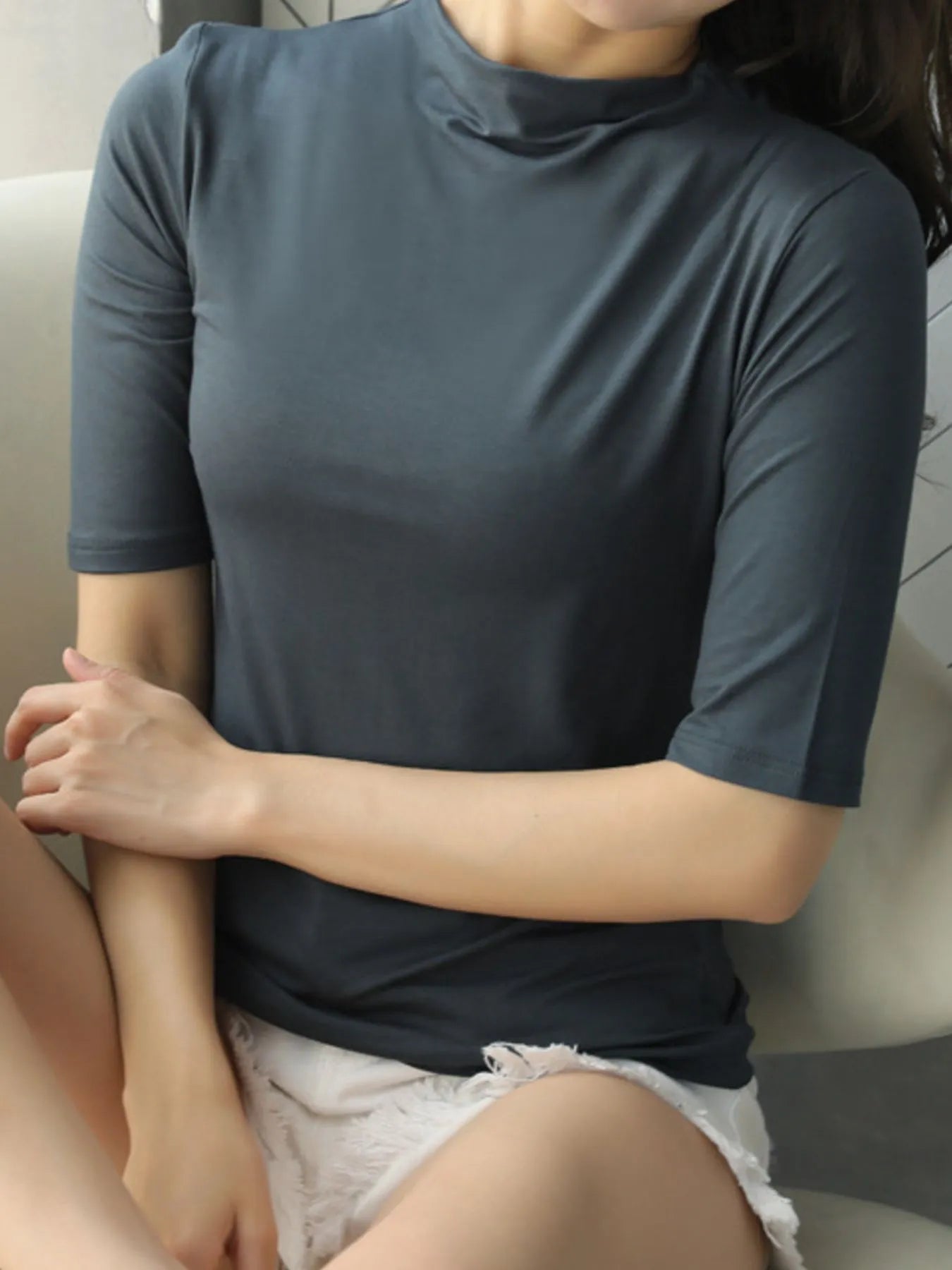 Solid Color Short Sleeve T-Shirt