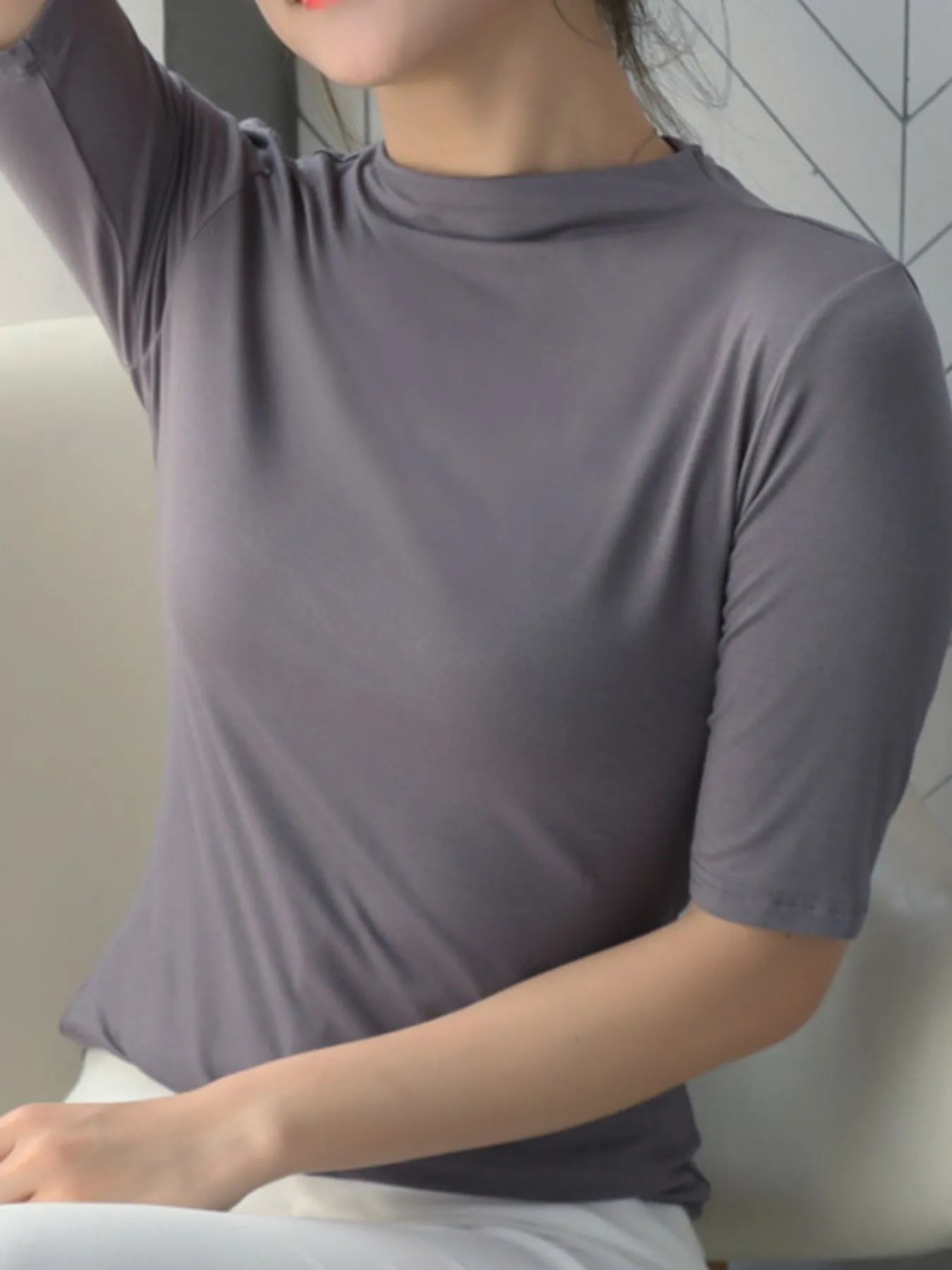 Solid Color Short Sleeve T-Shirt