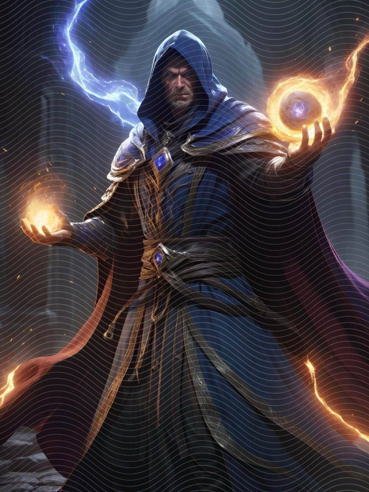 Sorcerer Wielding a Wrathstone