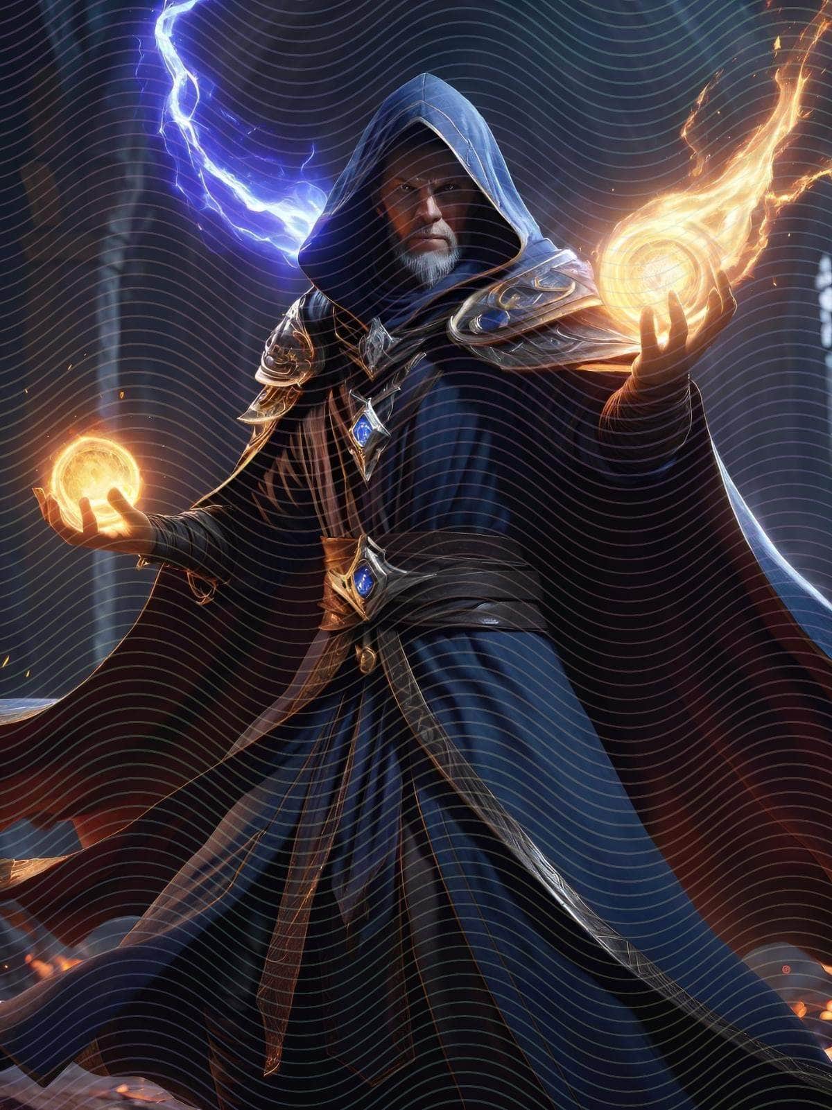 Sorcerer Wielding a Wrathstone
