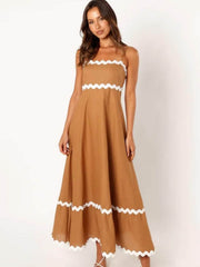 Spaghetti Strap Maxi Dress Honey / S