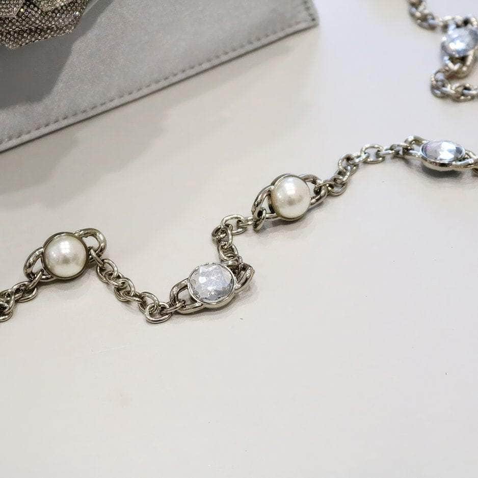 Sparkling 3D Floral Shimmery Top Handle Bag