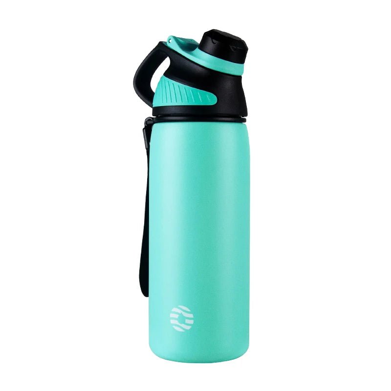 Stainless steel thermal mug: double wall vacuum flask, leak-proof Mint Green / 1000ml