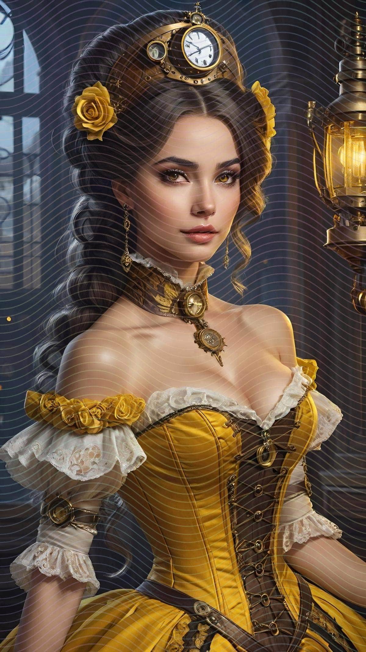 Steampunk Fantasy Woman Portrait
