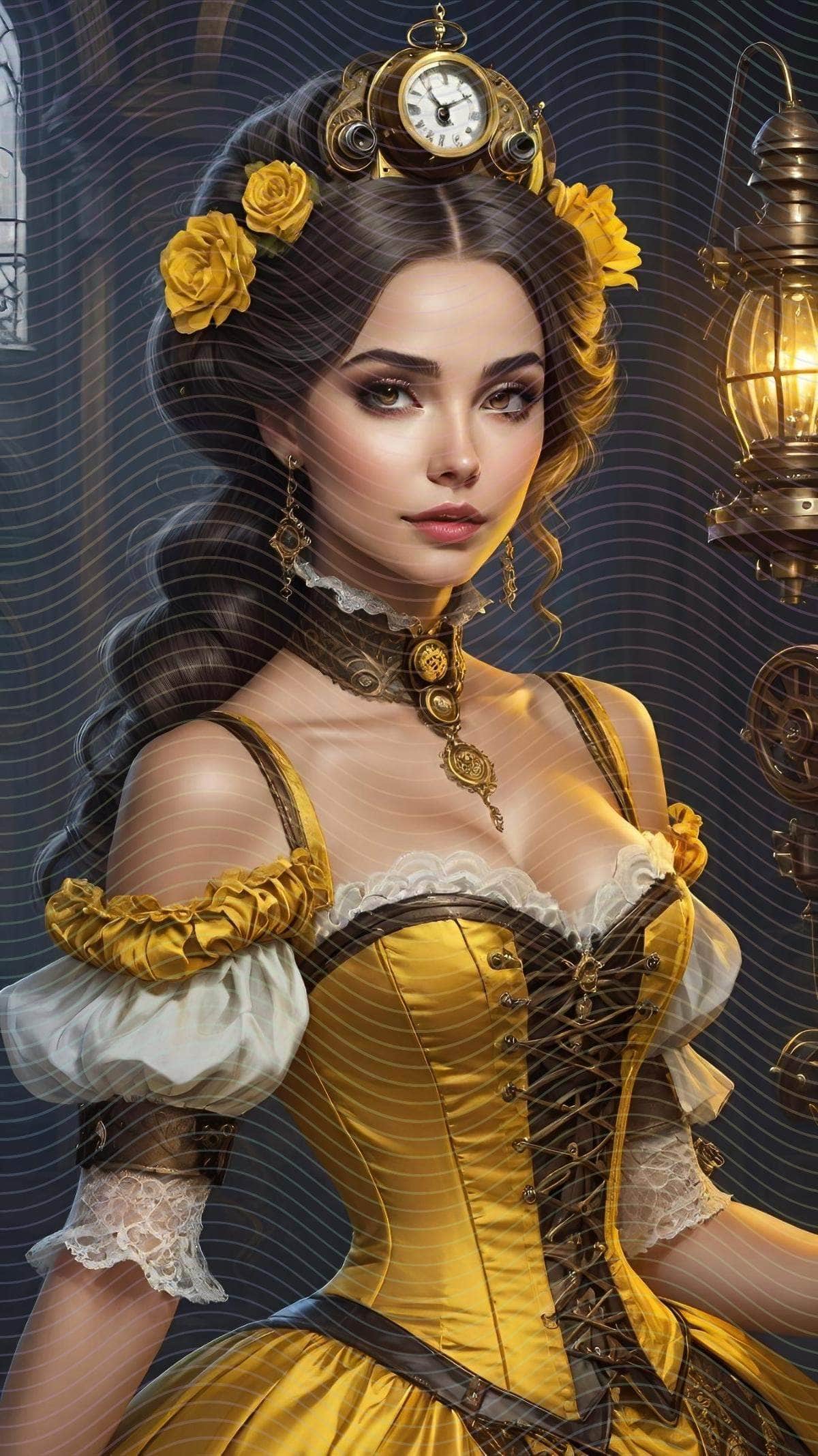Steampunk Fantasy Woman Portrait