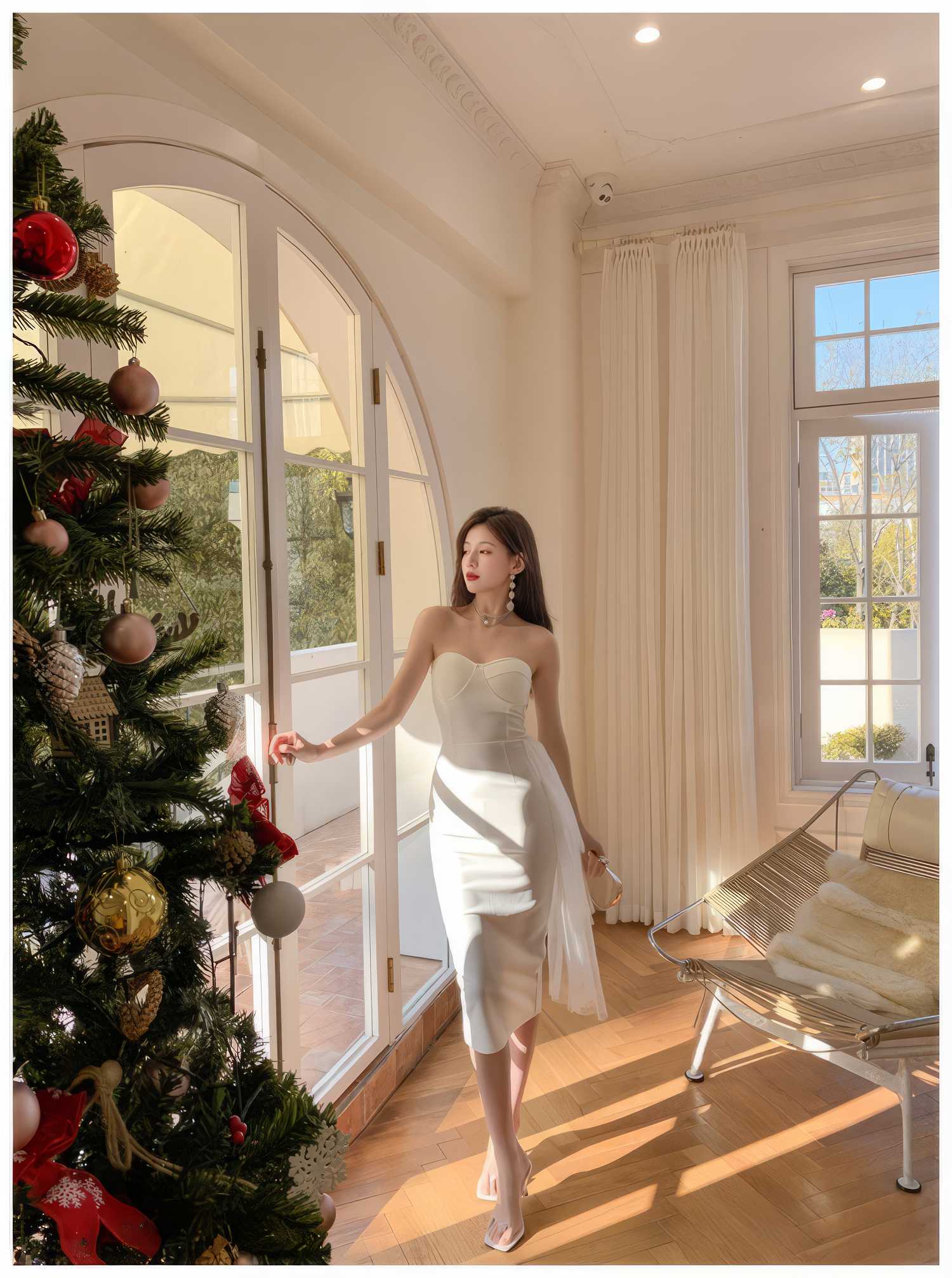 Strapless Tube Sheath Column Cocktail Dress