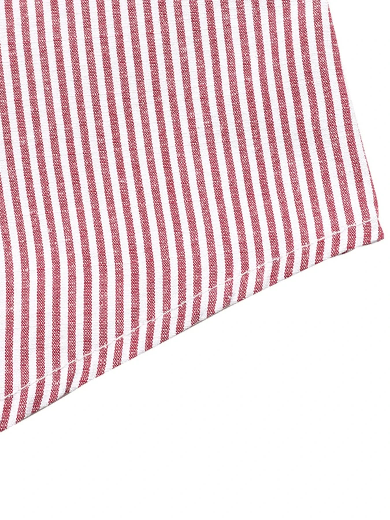 Striped Balloon Sleeve Button-Up Shirt