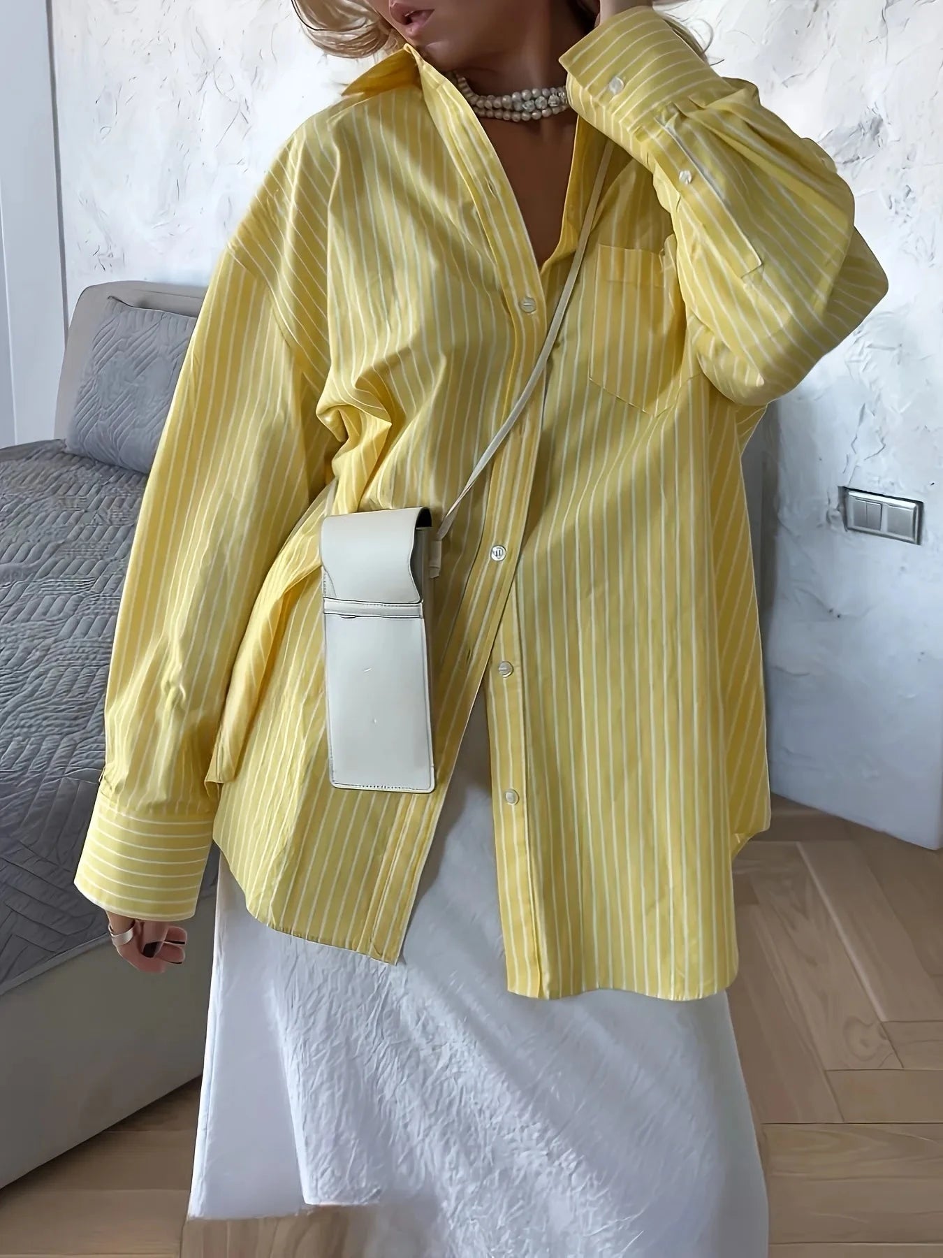 Striped Button-Down Shirt