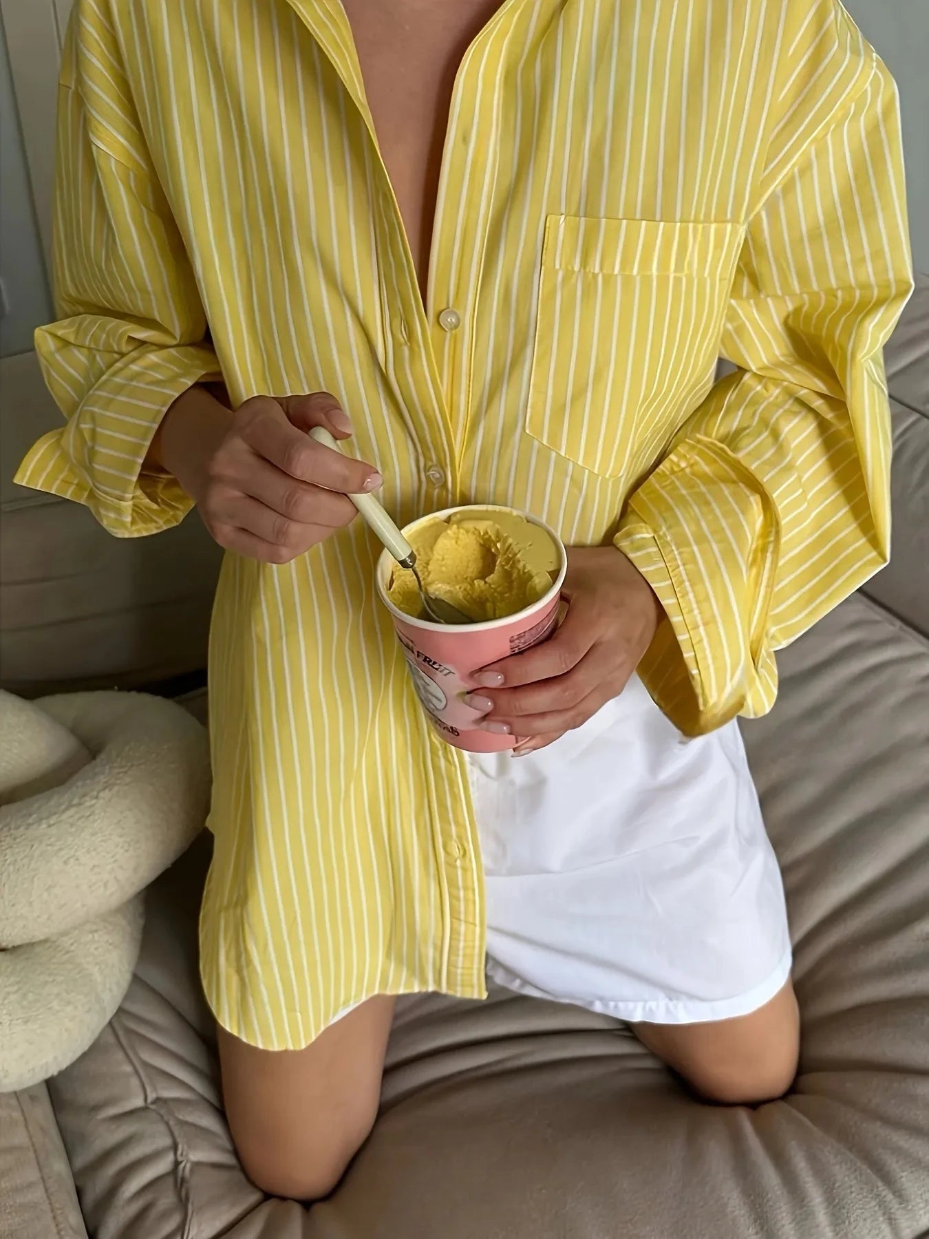 Striped Button-Down Shirt