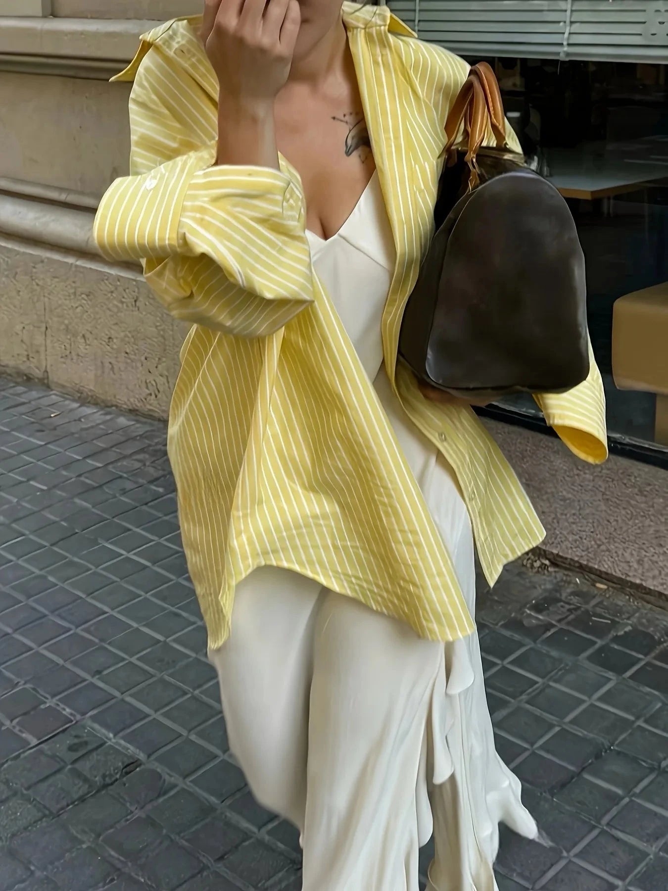 Striped Button-Down Shirt