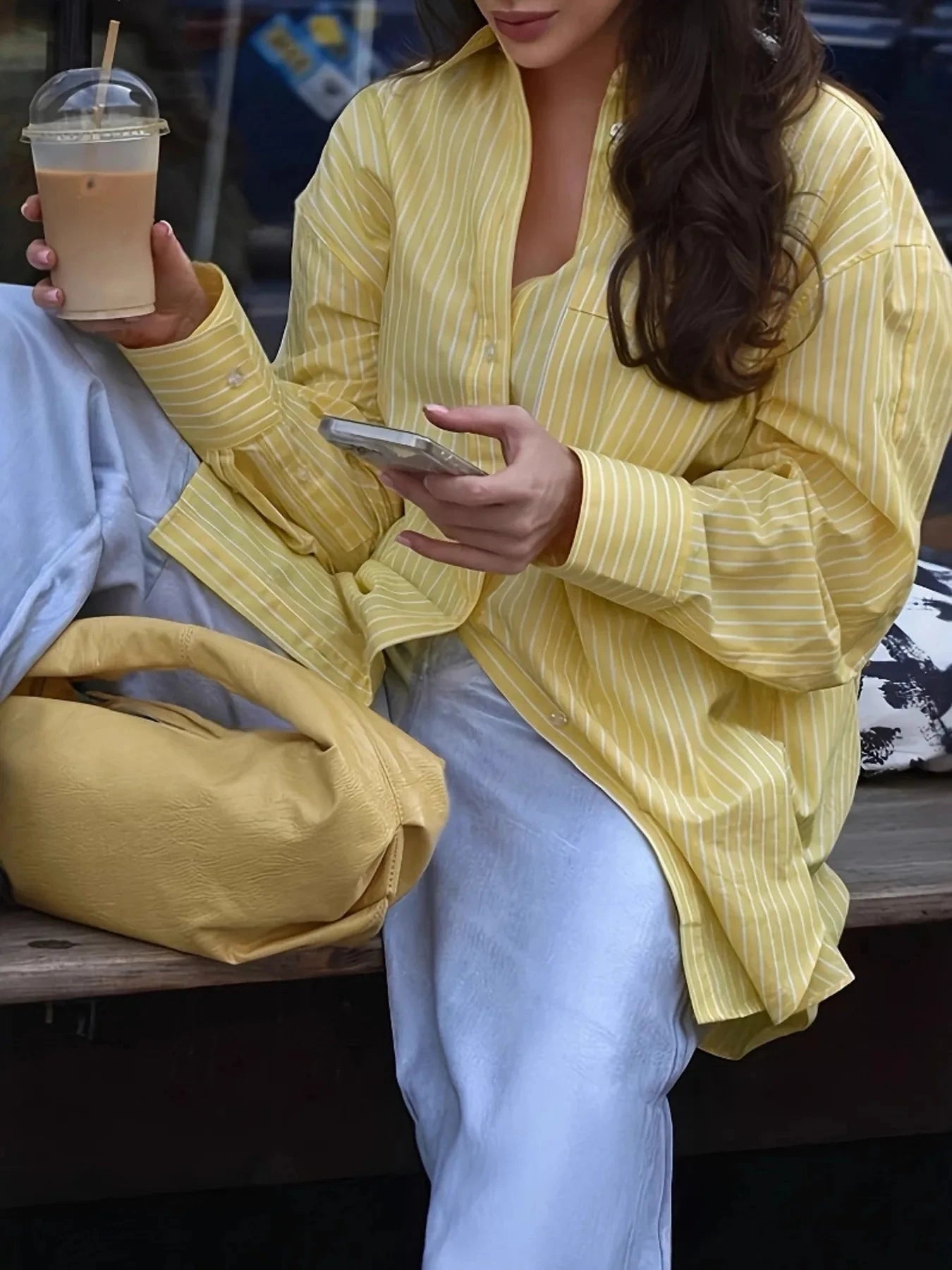 Striped Button-Down Shirt