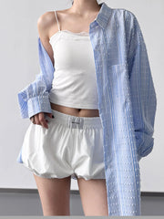 Striped Button Up Long Sleeve Shirt