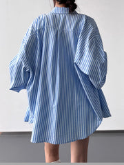 Striped Button Up Long Sleeve Shirt