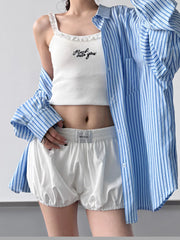 Striped Button Up Long Sleeve Shirt