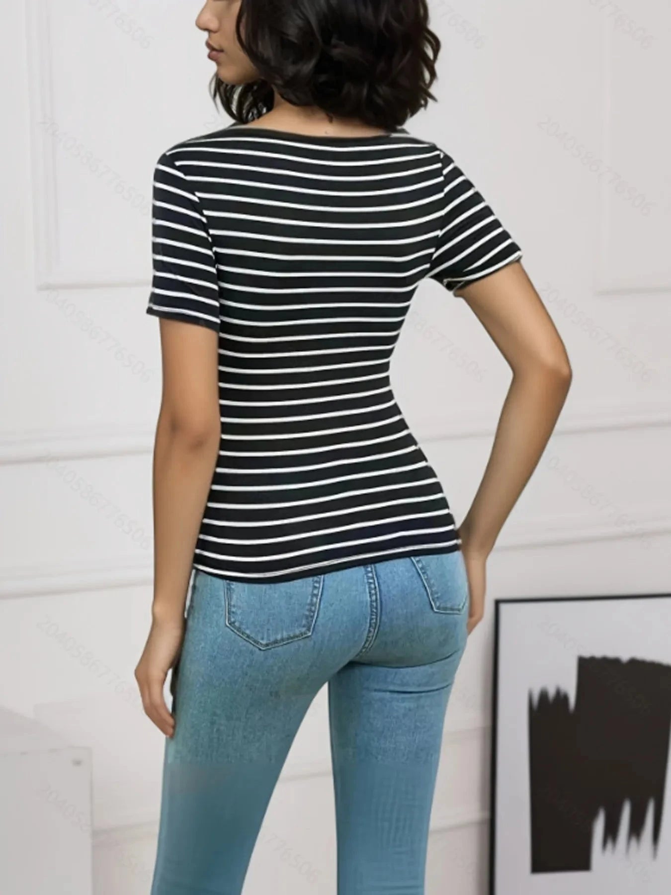 Striped Short Sleeve T-Shirt