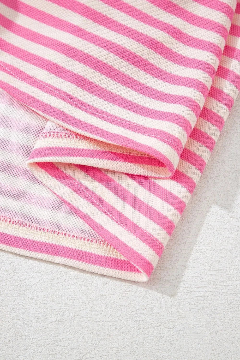Striped Tie-Back Blouse with Cutout Detail