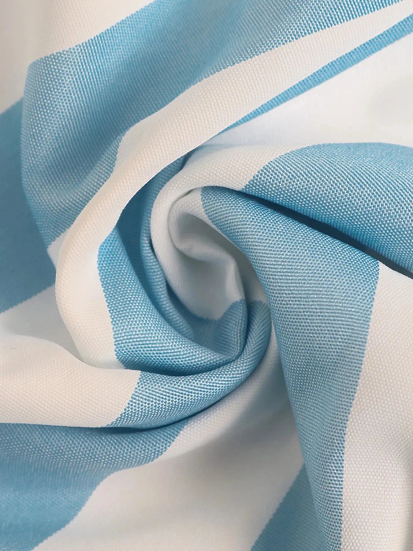 Striped Tie Waist Button Down Shirt