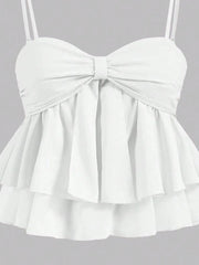 Sweetheart Neck Layered Cami White / XS