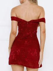 Sweetheart Neck Off Shoulder Dress