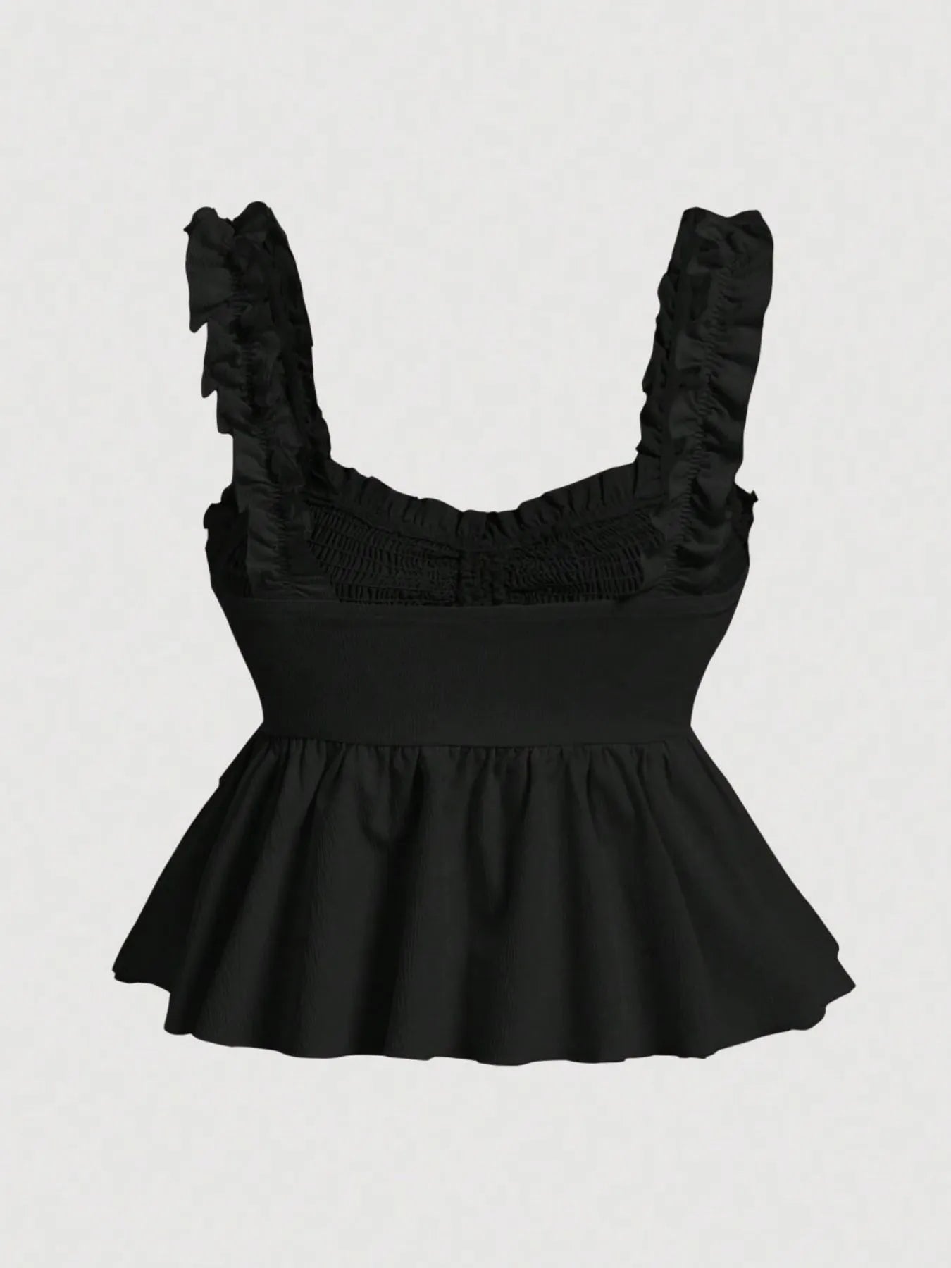 Sweetheart Neck Peplum Cami