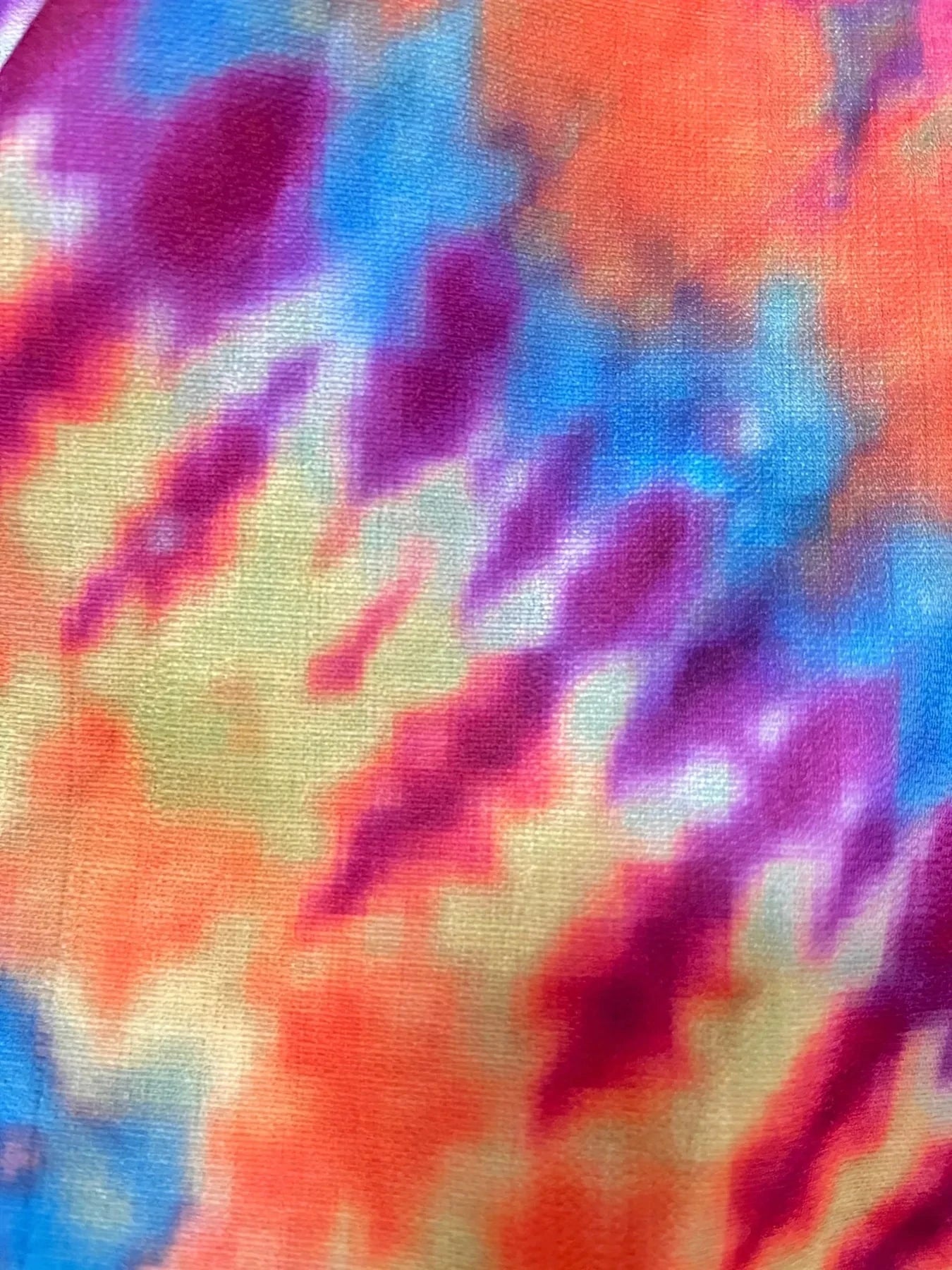 Tie-Dye Short Sleeve Button-Up Shirt