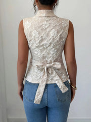 Tie Waist Wrap Tank Top