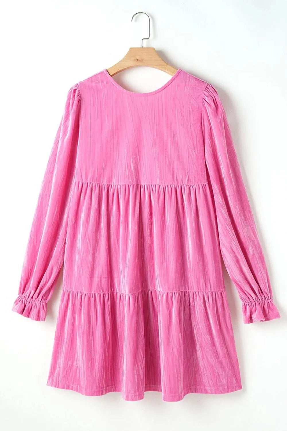 Tiered Flounce Sleeve Mini Dress