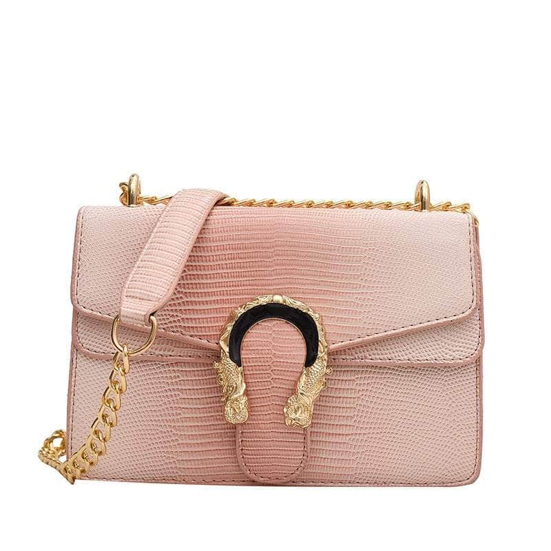 Trendy Metal Chain Crossbody Bag