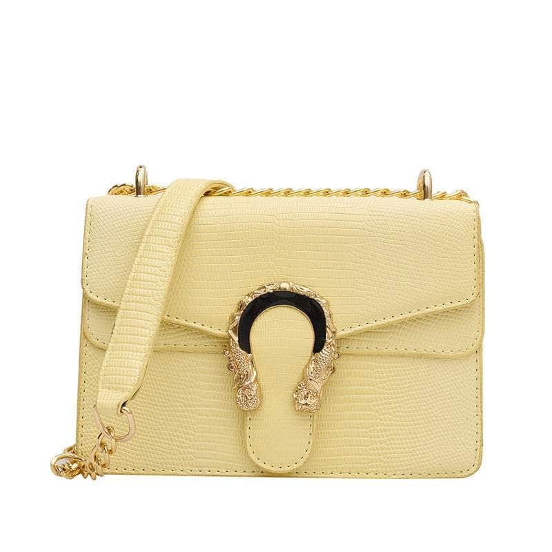 Trendy Metal Chain Crossbody Bag