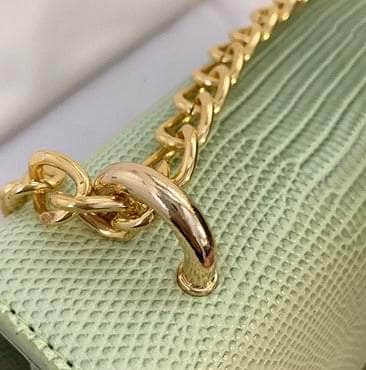 Trendy Metal Chain Crossbody Bag