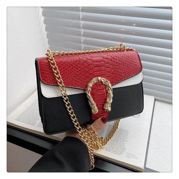Trendy Women's Shoulder Bag Red