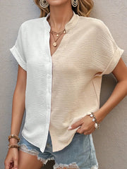 Two-Tone Button Down Shirt