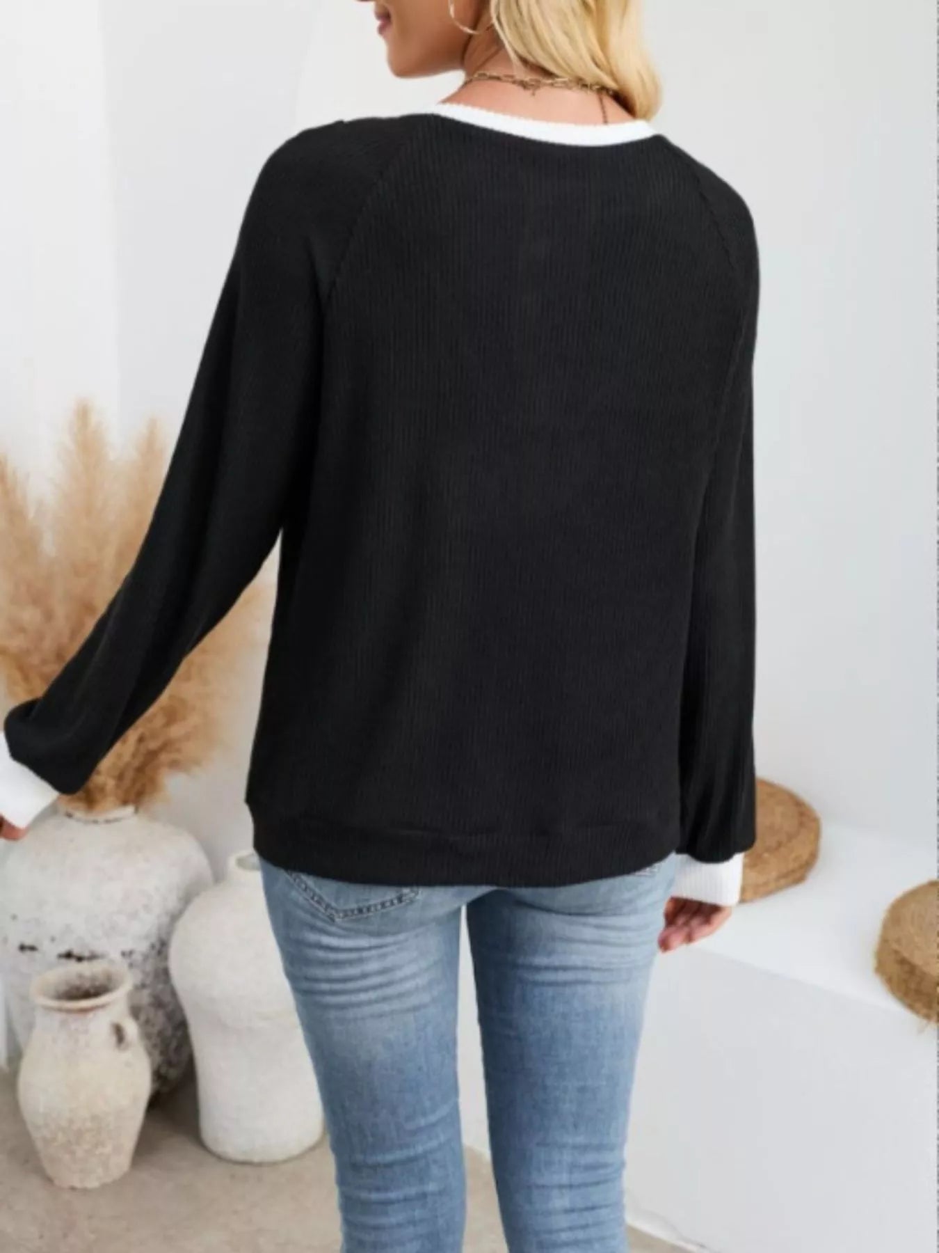 Two-Tone Raglan Sleeve T-Shirt