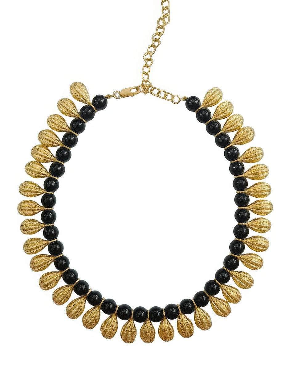 Two-Toned Diana Pearl Gold Statement Necklace Gold / Necklace