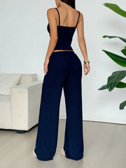 V-Neck Cami and Pants Set
