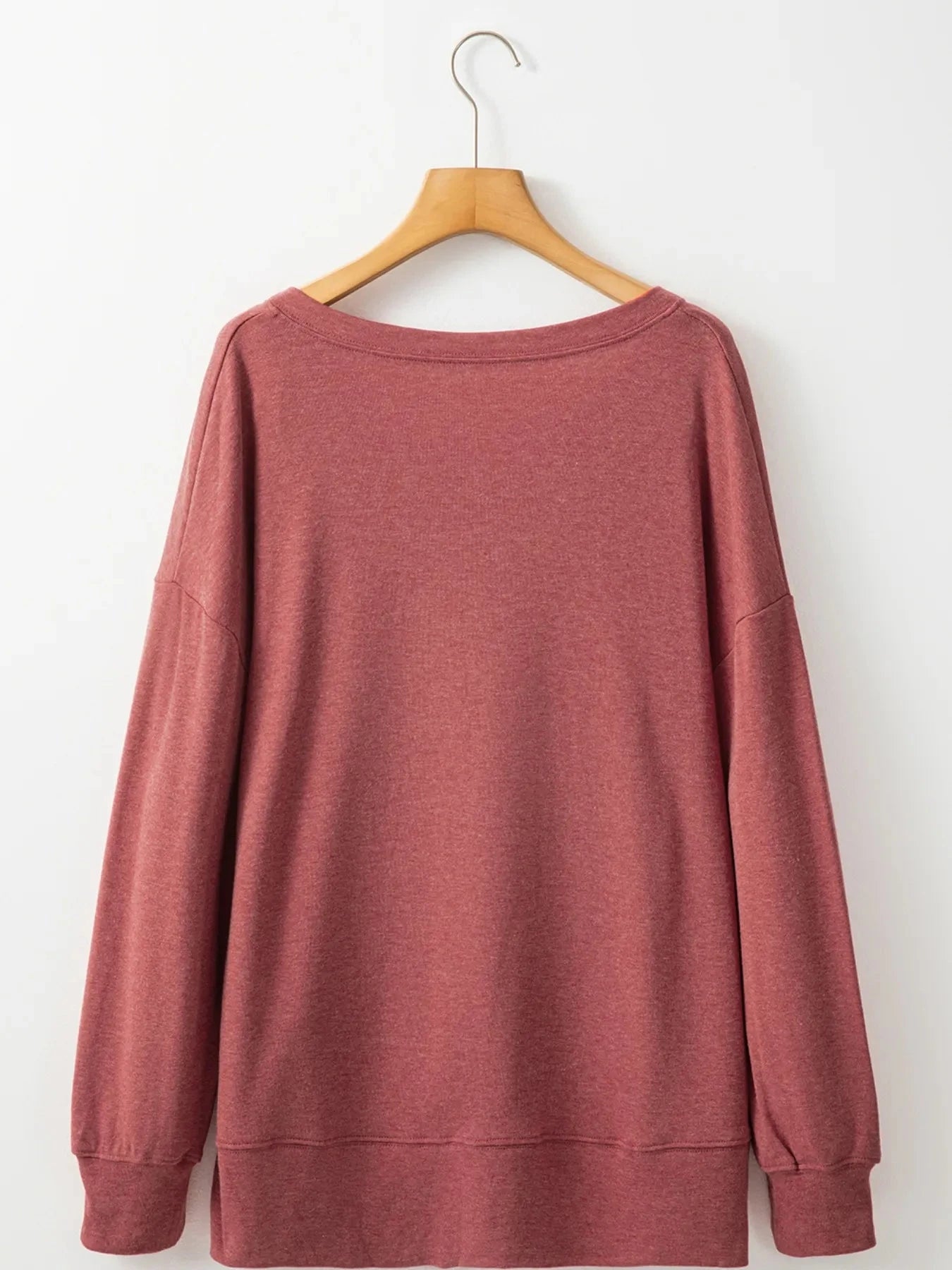 V-Neck Casual Long Sleeve T-Shirt