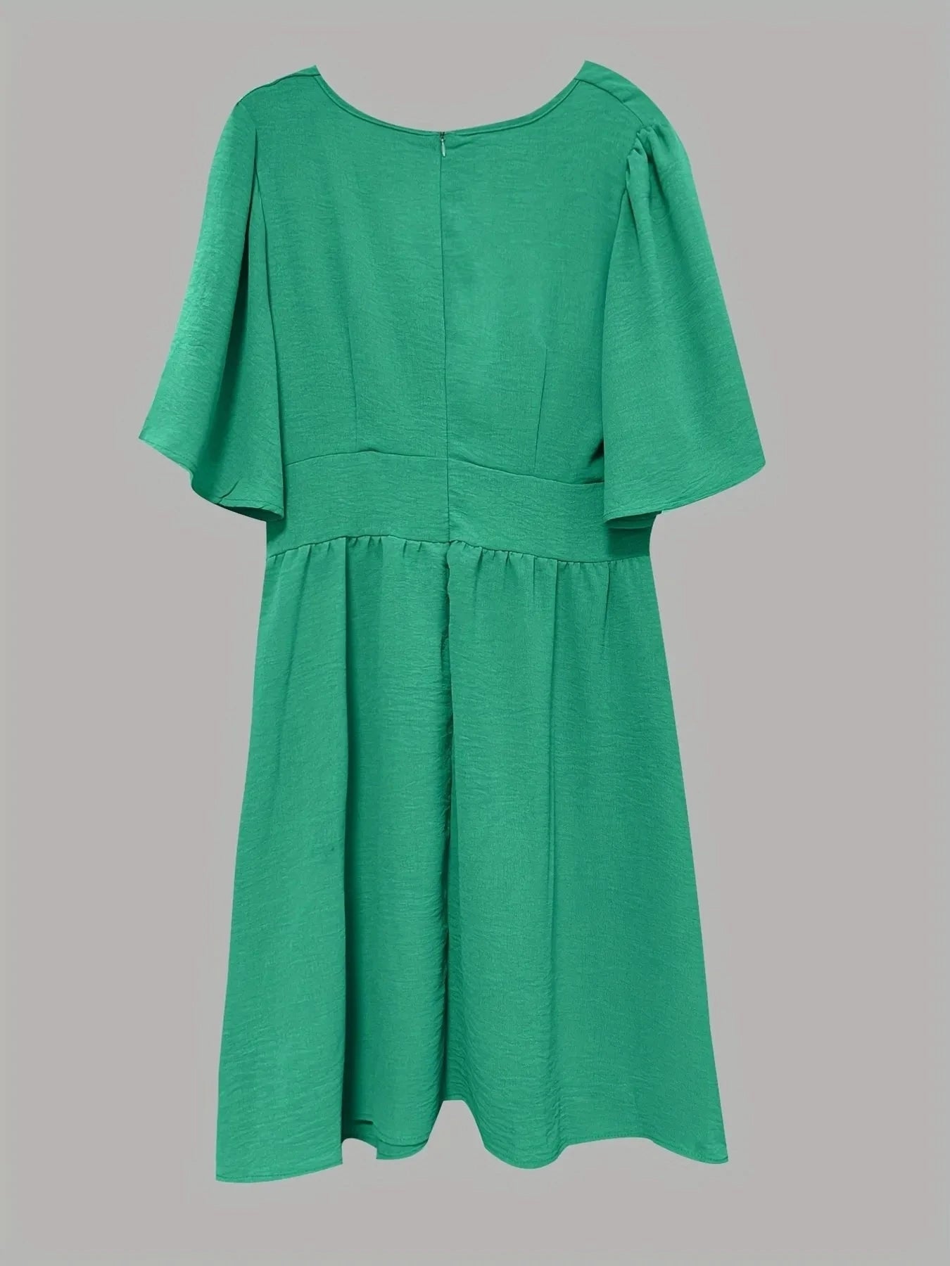 V-Neck Flutter Sleeve Summer Dress