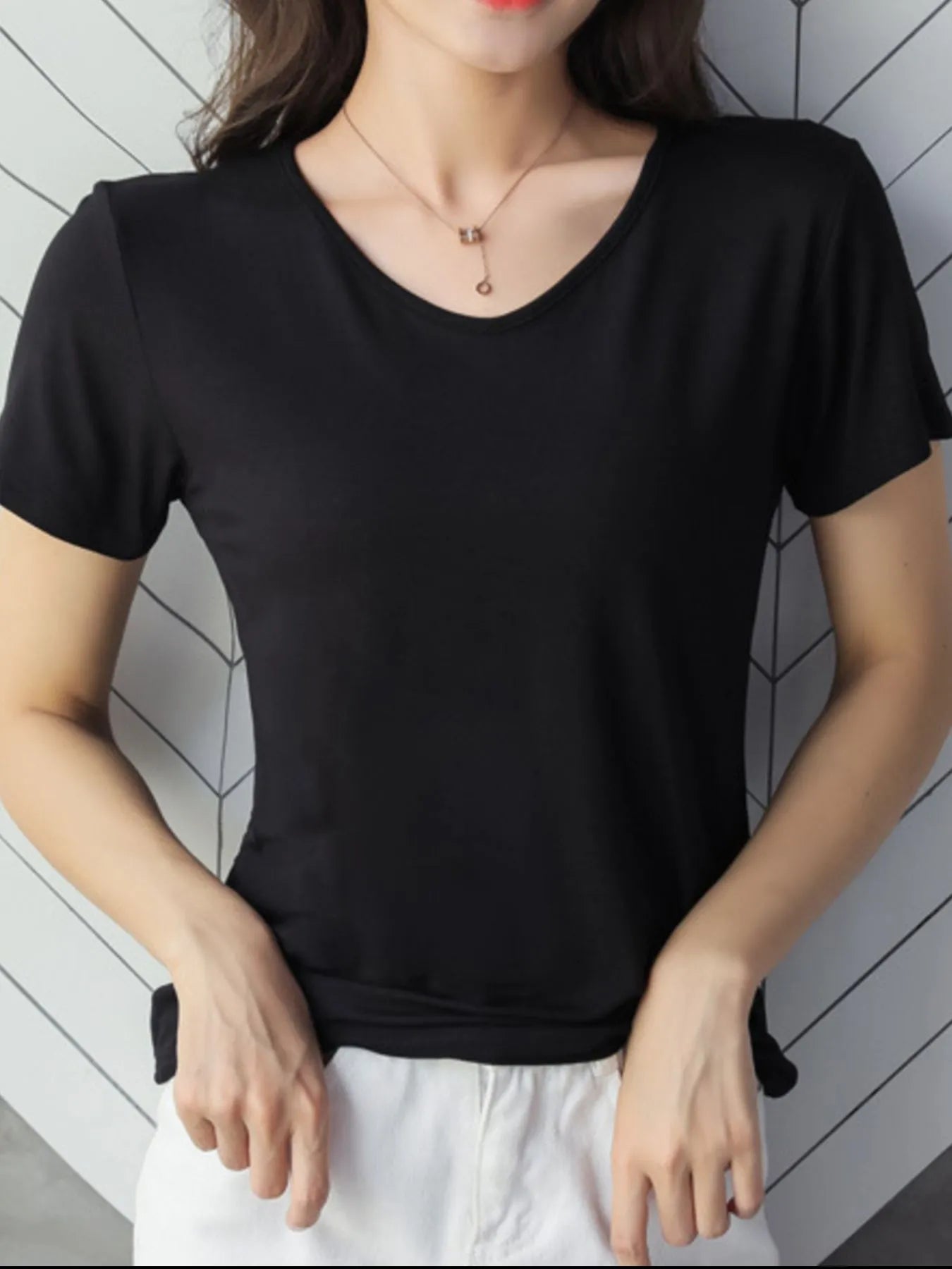 V-Neck Short Sleeve T-Shirt