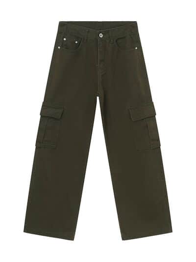 Wide Leg Cargo Jeans