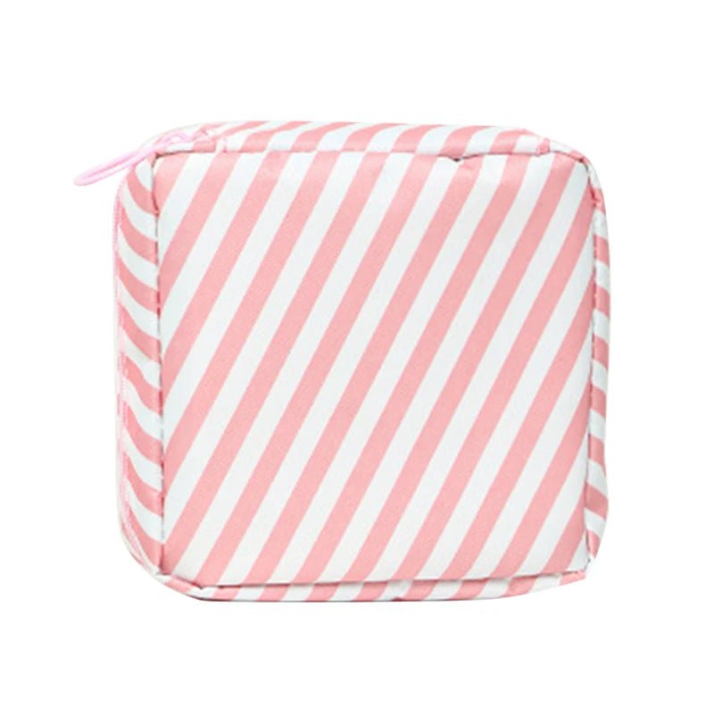 Women Portable Sanitary Pads Storage Bag Tampon Pouch Napkin Cosmetic Bags Organizer Ladies Makeup Bag Girls Hygiene Pad Bag C-16(12x12x4cm) / CHINA
