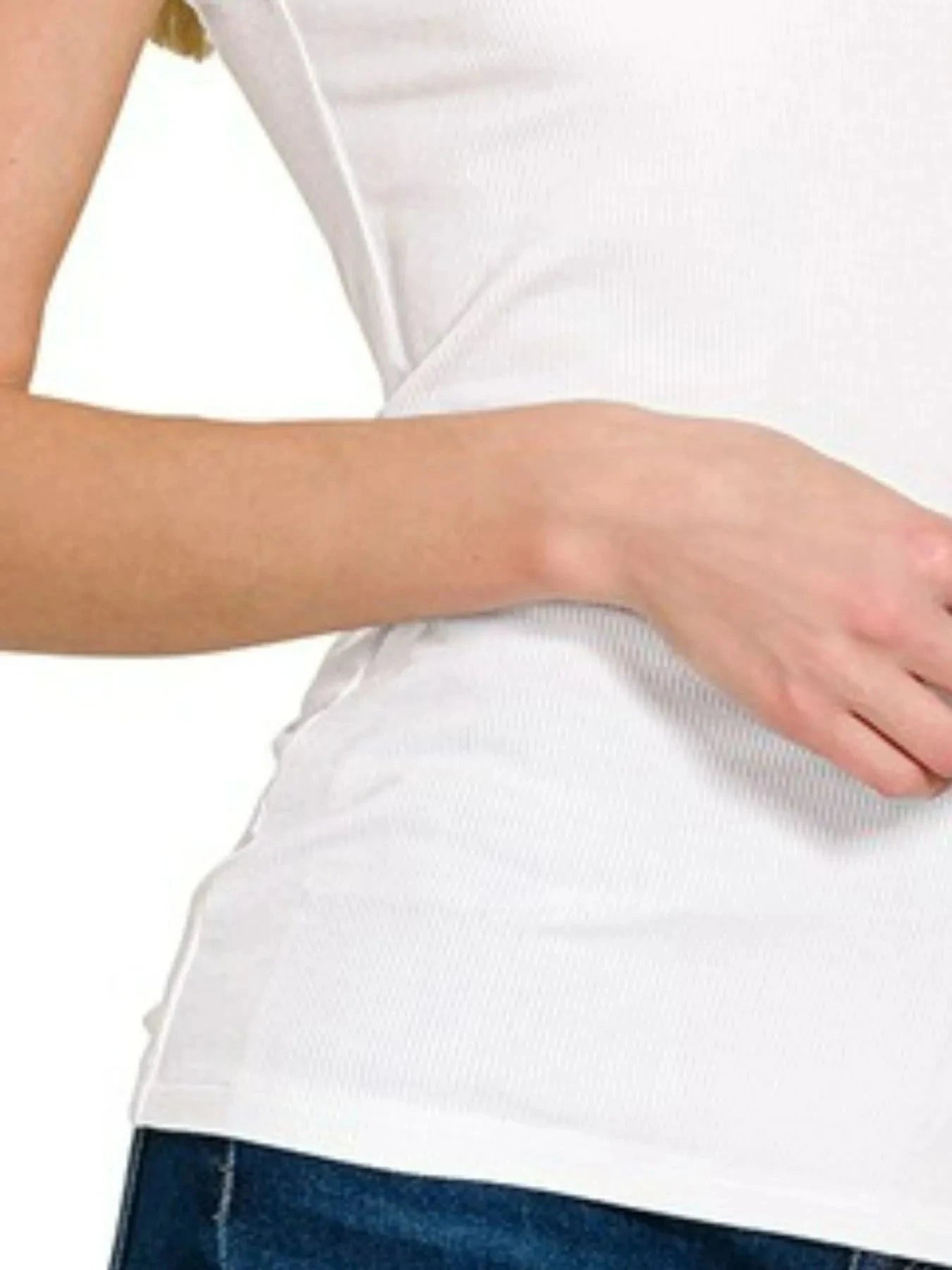 Zenana Ribbed Sleeveless Mock Neck Top